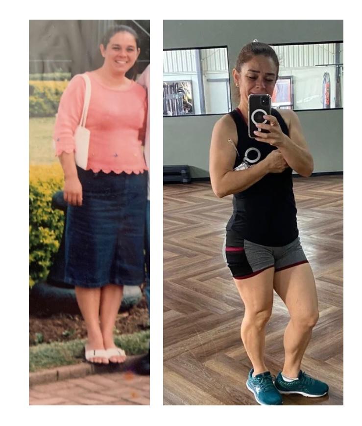 Edimara antes e depois